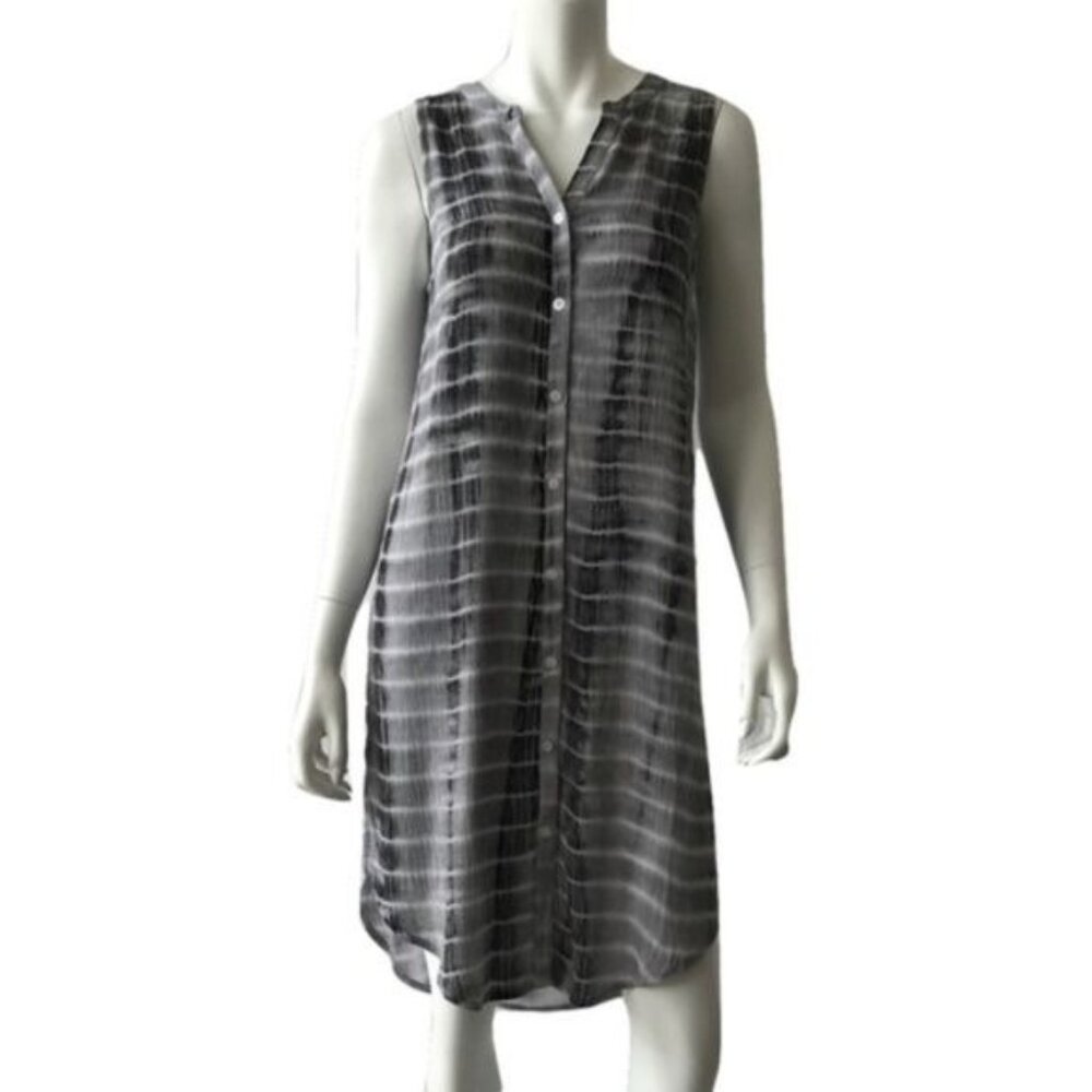 Tie Dye Cover Up Dress With Side Slits